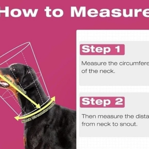 Kuoser dog cone,adjustable dog cone collar red size XL new - Picture 5 of 6